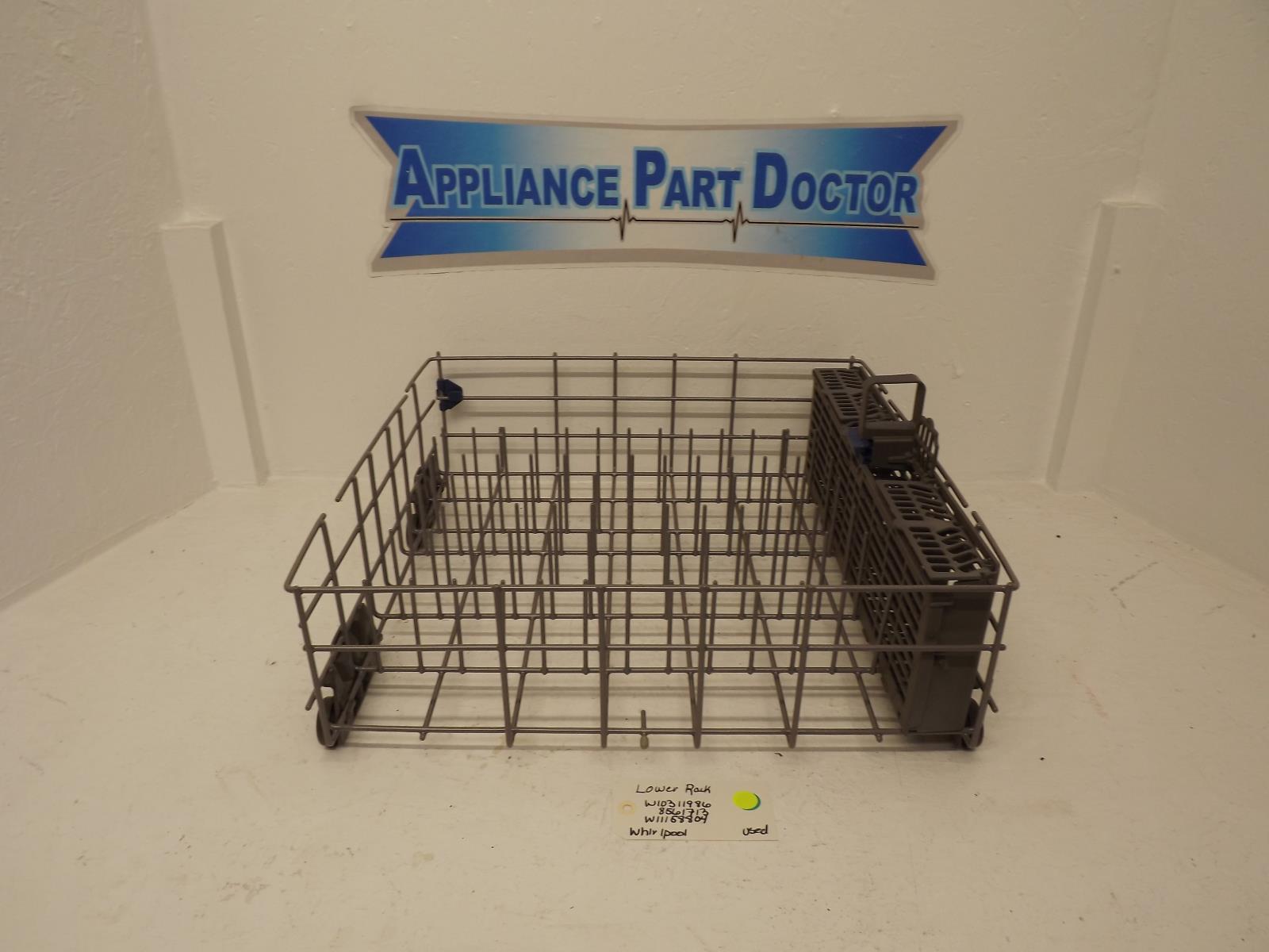Whirlpool Dishwasher W10311986 8561713 W11158804 Lower Rack Used Whirlpool Dishwasher W10311986 8561713 W11158804 Lower Rack Used